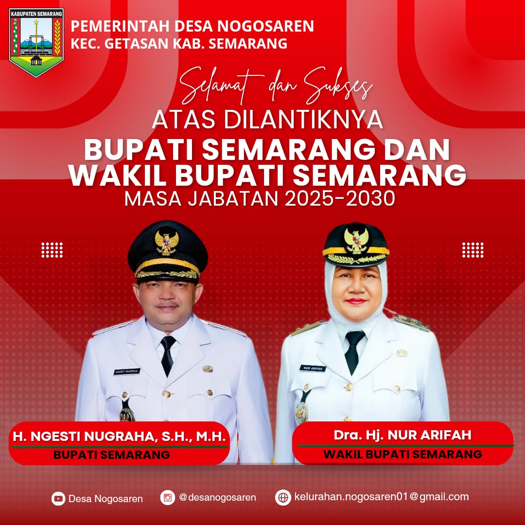 Bupati dan Wakil Bupati Semarang Periode 2025-2030
